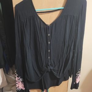 Billabong long sleeve floral top